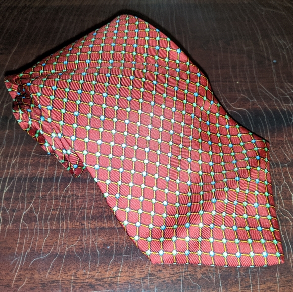 Ferragamo Men Geometric-Pattern Aida Silk Tie